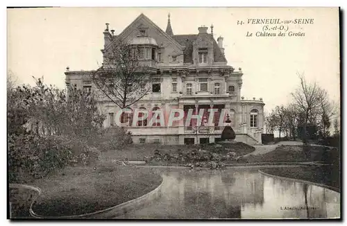 Cartes postales Verneuil Sur Seine Le Chateau Des Groues