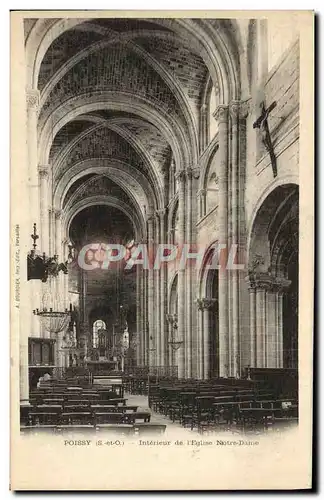 Cartes postales Poissy Interieur De l&#39Eglise Notre dame