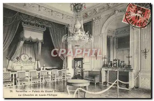 Ansichtskarte AK Versailles Palais Du Grand Trianon la chambre de Louis Philippe