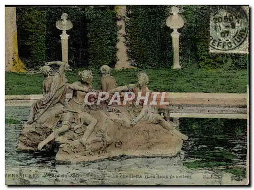 Cartes postales Versailles Parc du grand Trianon La cueillette Les trois pucelles