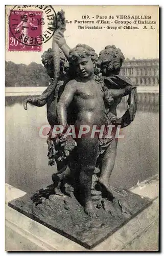 Cartes postales Parc De Versailles Le Parterre d&#39EAu Groupe d&#39enfants