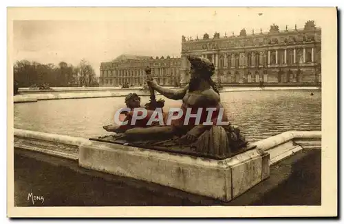 Ansichtskarte AK Les Petits Tableaux De Versailles Le Chateau Et Les Parterres d&#39eau