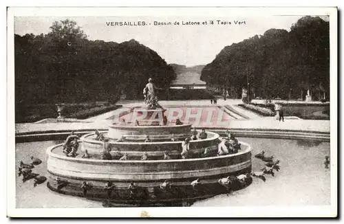 Ansichtskarte AK Versailles Bassin De Latone et le tapis vert