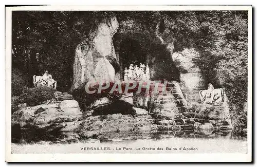 Cartes postales Versailles Le Parc La Grotte des Bains d&#39Apollon