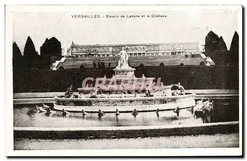 Ansichtskarte AK Versailles Bassin De Latone Et le Chateau