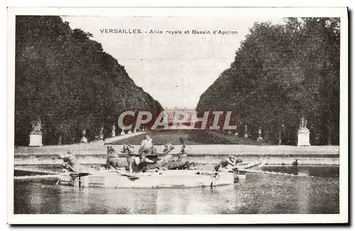 Ansichtskarte AK Versailles Allee Royale Et Bassin d&#39Apollon