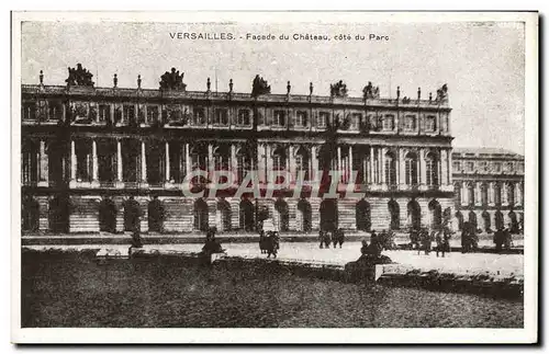 Cartes postales Versailles Facade Du Chateau Cote Du Parc