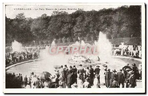 Cartes postales Versailles Le Parc Bassin De Latone Grandes Eaux