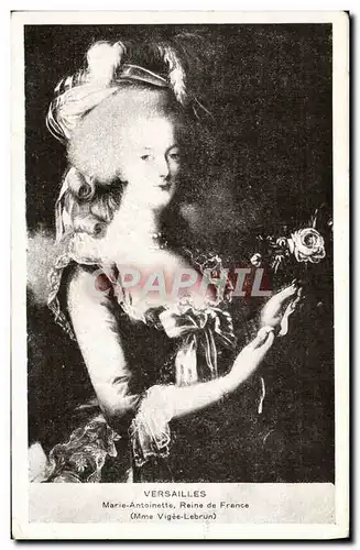 Cartes postales Versailles Marie Antoinette Reine De France Vigee Lebrun