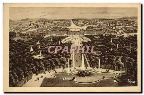 Cartes postales Les Petits Tableaux De Versailles Le Chateau et les jardins