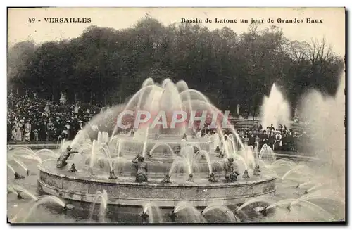 Ansichtskarte AK Versailles Bassin De Latone Un Jour De Grandes Eaux