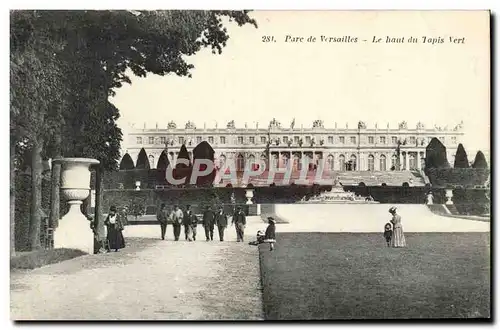 Cartes postales Parc De Versailles Le hant du tapis vert