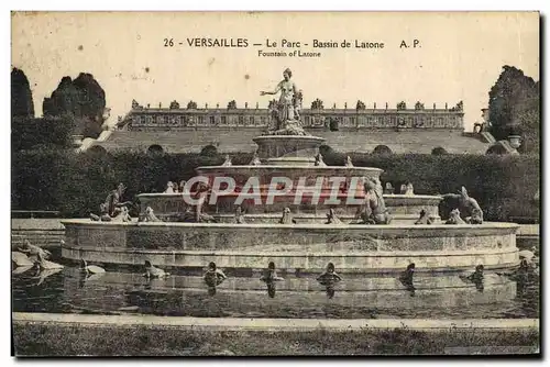 Ansichtskarte AK Versailles Le Parc Bassin De Latone