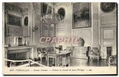 Ansichtskarte AK Versailles Grand Trianon Cabinet De Travail De Louis Philippe