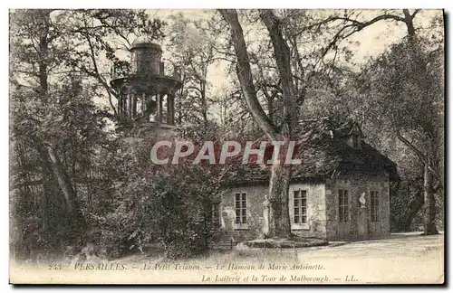 Ansichtskarte AK Versailles Le Petit Trianon Le Hameau De Marie Antoinette La laiterie et la tour de Malborough