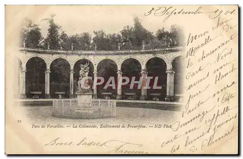 Cartes postales Parc De Versailles La Colonnade Enlevement De Proserpine