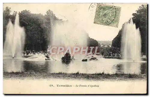 Cartes postales Versailles Le bassin d&#39Apollon