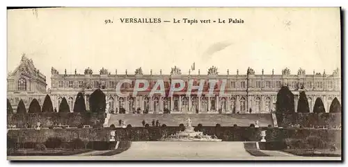 Cartes postales Versailles Le Tapis Vert Le Palais