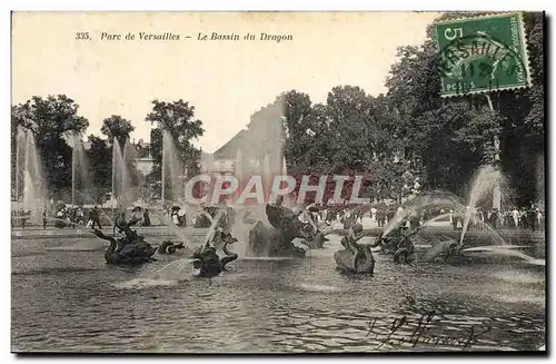 Ansichtskarte AK Parc De Versailles Le Bassin Du Dragon