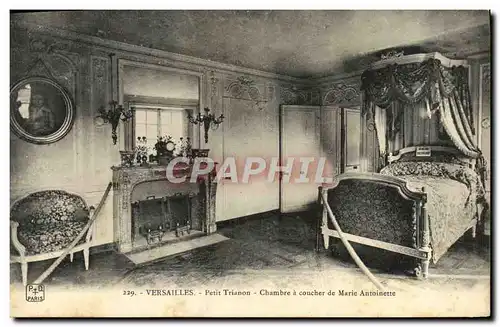 Ansichtskarte AK Versailles Petit Trianon Chambre A Coucher De Marie Antoinette