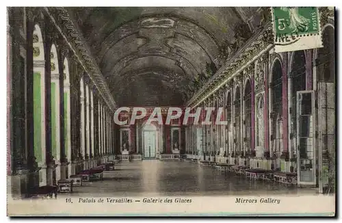 Cartes postales Palais De Versailles galerie des glaces