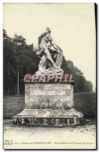 Cartes postales Chateau De Rambouillet Groupe Milon de Crotones par Puget