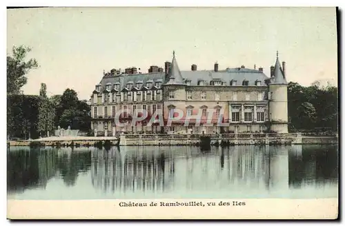 Cartes postales Chateau de Rambouillet vu des iles