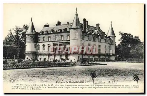 Cartes postales Chateau De Rambouillet