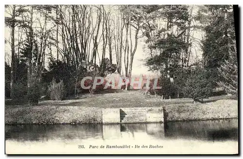 Ansichtskarte AK Parc de Rambouillet Ile des roches