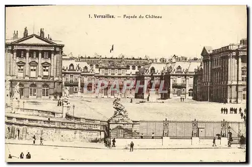 Cartes postales Versailles Facade du Chateau