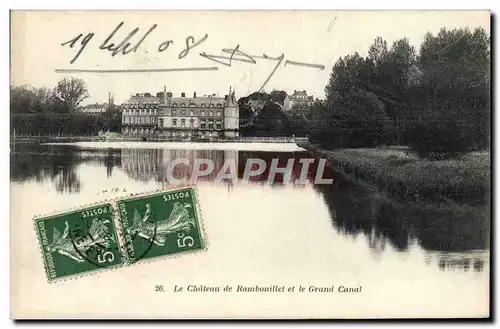 Ansichtskarte AK Le chateau de Rambouillet et le grand canal