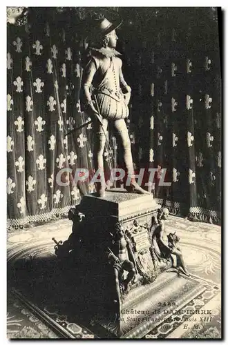 Cartes postales Chateau de Dampierre La statue d&#39argent de louis XIII par Rude