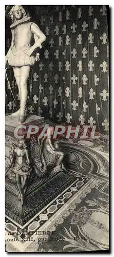 Cartes postales Chateau de Dampierre La statue d&#39argent de Louis XIII par Rude