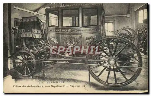 Cartes postales Versailles Musee des Voitures Voiture des ambassadeurs sous Napoleon 1er et Napoleon III