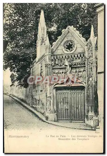 Ansichtskarte AK Montmorency La rue au pain Les derniers vestiges du Monastere des TEmpliers