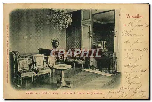 Cartes postales Versailles Palais du Grand Trianon Chambre a coucher de Napoleon 1er