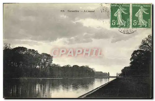 Cartes postales Versailles Le canal