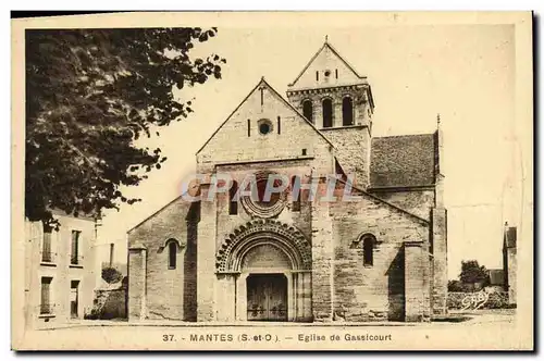 Cartes postales Mantes Eglise De Gassicourt