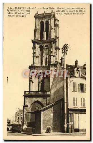 Cartes postales Mantes Porche de la Cathedrale