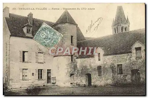 Cartes postales Nesles La Vallee Ferme Monument du 16eme