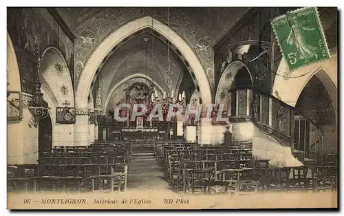 Cartes postales Montlignon Interieur de L'Eglise