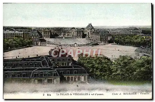 Cartes postales Versailles Le Palais a Vol D&#39Oiseau