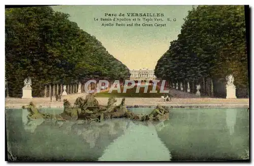 Cartes postales Versailles Le bassin d&#39Apollon et le tapis vert