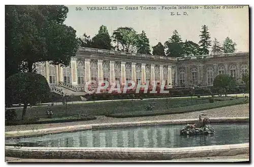 Cartes postales Versailles Grand Trianon Facade Interieure Escalier d&#39honneur