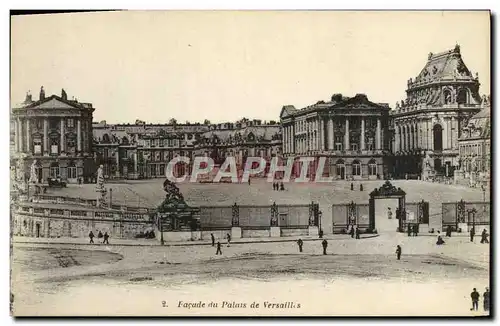 Cartes postales Versailles Facade du Patais