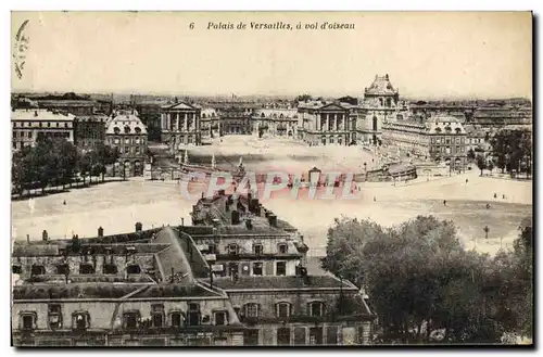 Cartes postales Versailles Palais Vu a Vol d&#39Oiseau