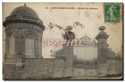 Cartes postales Limeil Brevannes Entree Du Chateau