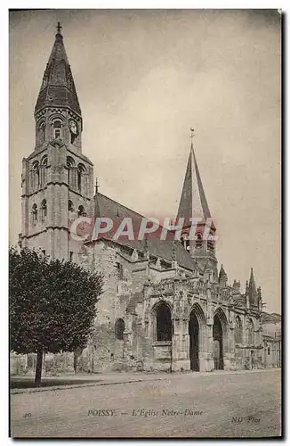 Ansichtskarte AK Poissy L&#39Eglise Notre Dame