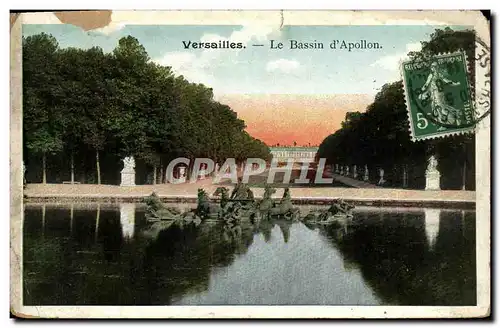 Cartes postales Versailles Le Bassin d'Apollon