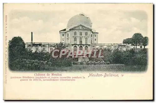 Cartes postales Meudon Bellevue Chateau de Meudon Observatoire